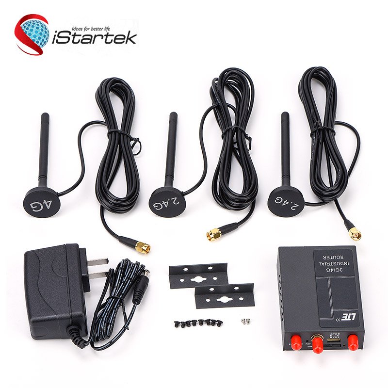 Industrial IoT M2M Advertising Marketing Simcard 12V Car WiFi LTE 3G 4G Industrial Router for Buses